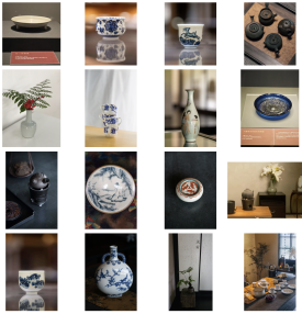 Original photographs and museum images of Chinese ceramic vessels