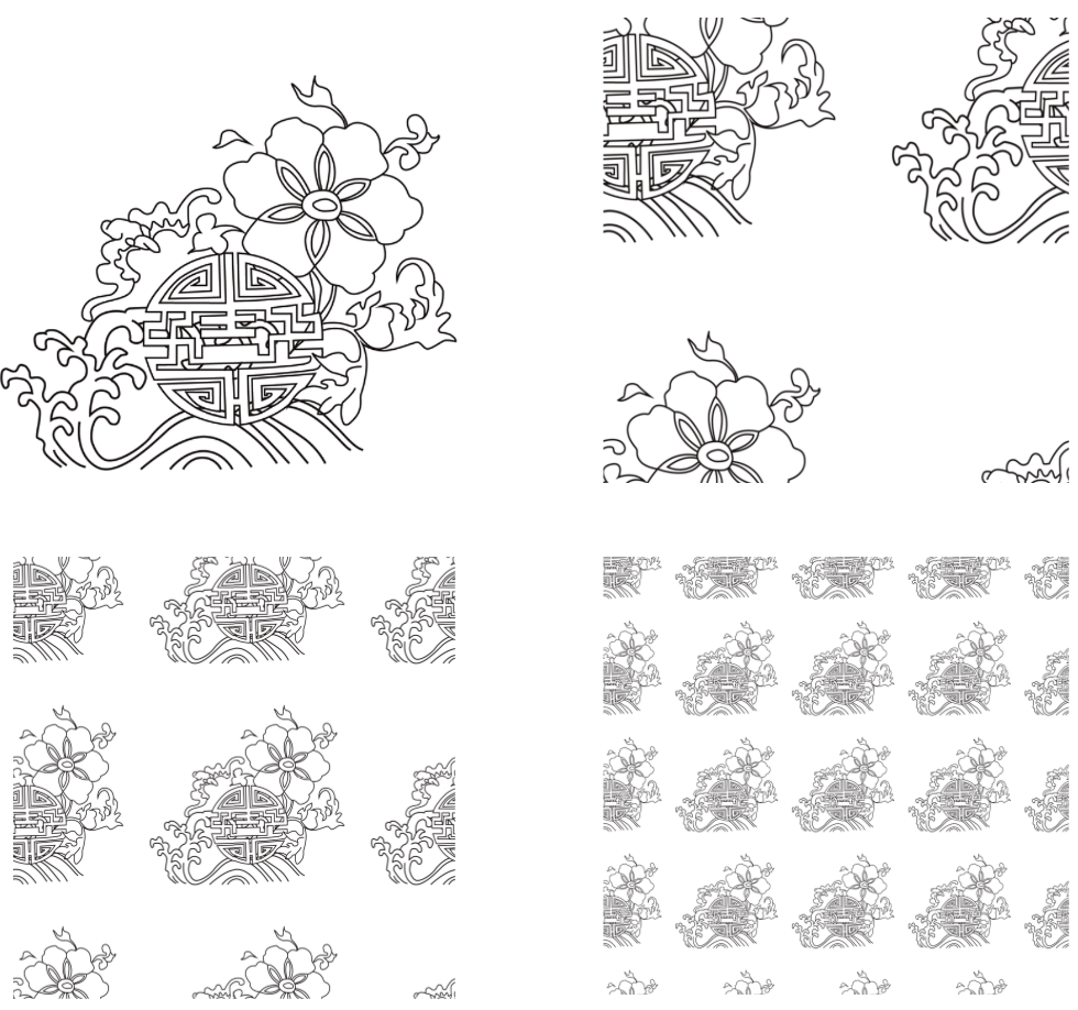 Pattern scaling and tessellation variations